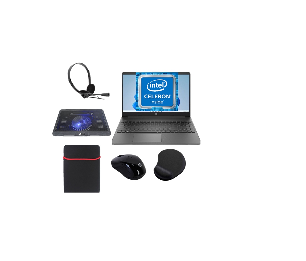 COMBO B PORTATIL + PAD + DIADEMA + BASE + MOUSE + FUNDA + PARLANTES